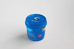 موکاپ سطل پلاستیکی