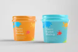 موکاپ سطل پلاستیکی