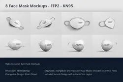 موکاپ ماسک تنفسی KN95