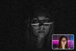 اکشن فتوشاپ افکت روشنی چهره در تاریکی
