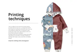 موکاپ لباس سرهمی نوزاد