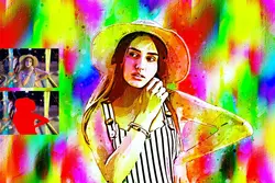اکشن فتوشاپ افکت نقاشی بوم حرفه ای