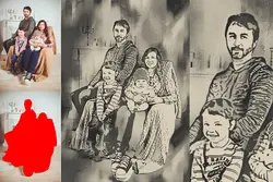 اکشن فتوشاپ افکت نقاشی بوم حرفه ای