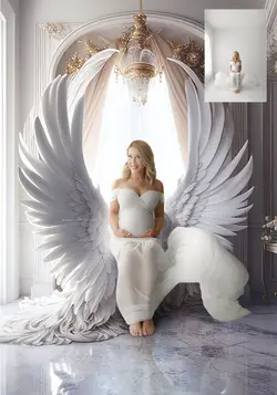 23 بک گراند بال فرشته و پری رویایی سفید لاکچری در قصر