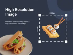 20 آیکون غذای آسیایی 3D