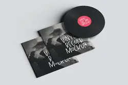 موکاپ کاور صفحه گرامافون