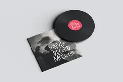 موکاپ کاور صفحه گرامافون