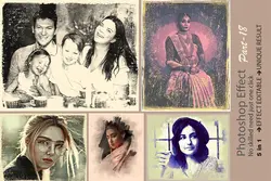 قالب PSD افکت عکس قدیمی