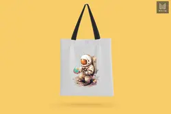 کلیپ آرت فضانورد با تخم مرغ عید