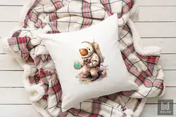 کلیپ آرت فضانورد با تخم مرغ عید