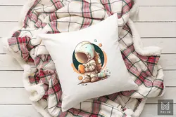 طرح فضانورد آبرنگی عید