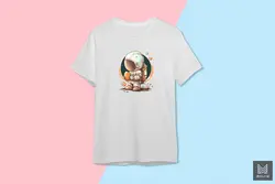 طرح فضانورد آبرنگی عید