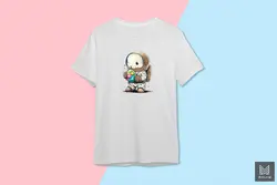 طرح آبرنگی خرگوش فضانورد عید