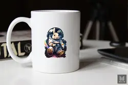 طرح خرگوش عید فضانورد