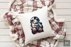 طرح خرگوش عید فضانورد