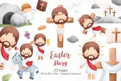 کلیپ آرت مسیح و عید پاک