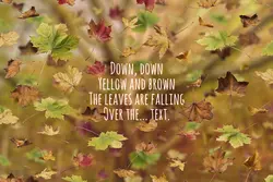 افکت افتادن برگ های پاییزی PNG