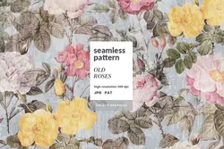 پترن گل های رز قدیمی
