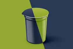 موکاپ ظرف بسته بندی ماست
