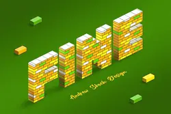 استایل دیوار آجری فتوشاپ