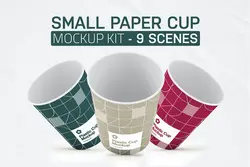 موکاپ لیوان کاغذی یکبار مصرف کوچک