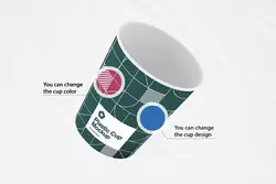 موکاپ لیوان کاغذی یکبار مصرف کوچک