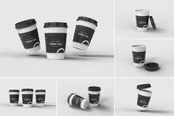 6 موکاپ لیوان قهوه یکبار مصرف