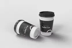 6 موکاپ لیوان قهوه یکبار مصرف