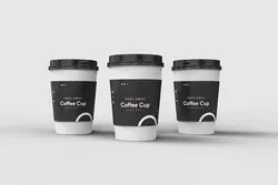 6 موکاپ لیوان قهوه یکبار مصرف