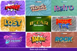 14 استایل کلاسیک و قدیمی کمیک PSD