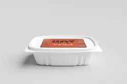 موکاپ ظرف یکبار مصرف غذا