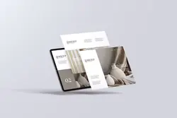 موکاپ اپ تبلت حالت افقی