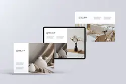 موکاپ اپ تبلت حالت افقی