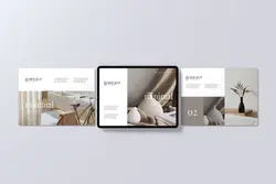 موکاپ اپ تبلت حالت افقی