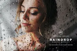 افکت عکس قطره باران