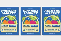 طرح تراکت سبزی مارکت و پست و استوری