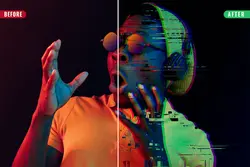 افکت عکس تلویزیون قدیمی