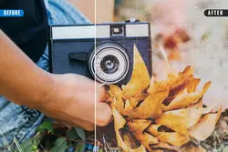 قالب افکت دانه های فیلم قدیمی