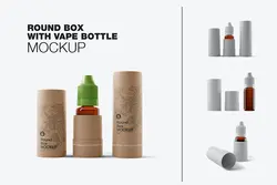 موکاپ قطره چکان با تیوب کاغذ کرافت