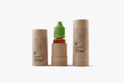 موکاپ قطره چکان با تیوب کاغذ کرافت