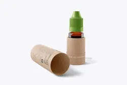 موکاپ قطره چکان با تیوب کاغذ کرافت