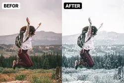 اکشن فتوشاپ افکت برف