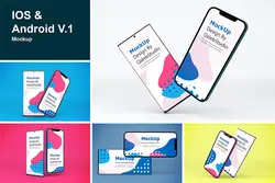قالب پیش نمایش اپ اندروید و iOS
