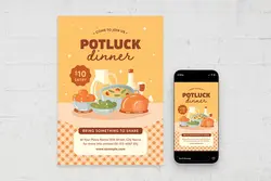 طرح تراکت غذای ساده و مختصر