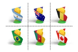 طرح پرچم های جام قهرمانی فوتبال PSD