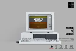 موکاپ کامپیوتر قدیمی