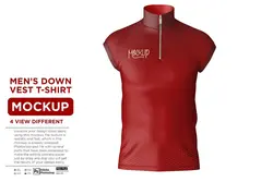 موکاپ جلیقه ورزشی مردانه