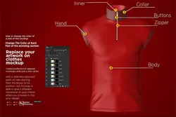 موکاپ جلیقه ورزشی مردانه