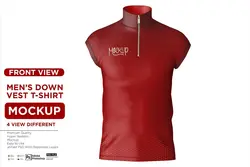 موکاپ جلیقه ورزشی مردانه