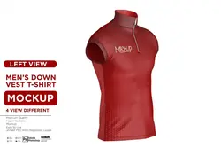 موکاپ جلیقه ورزشی مردانه